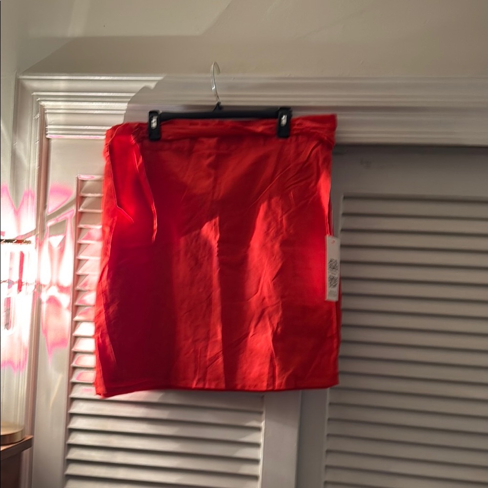 NWT - Never Fully Dressed Elegant Red Wrap Skirt